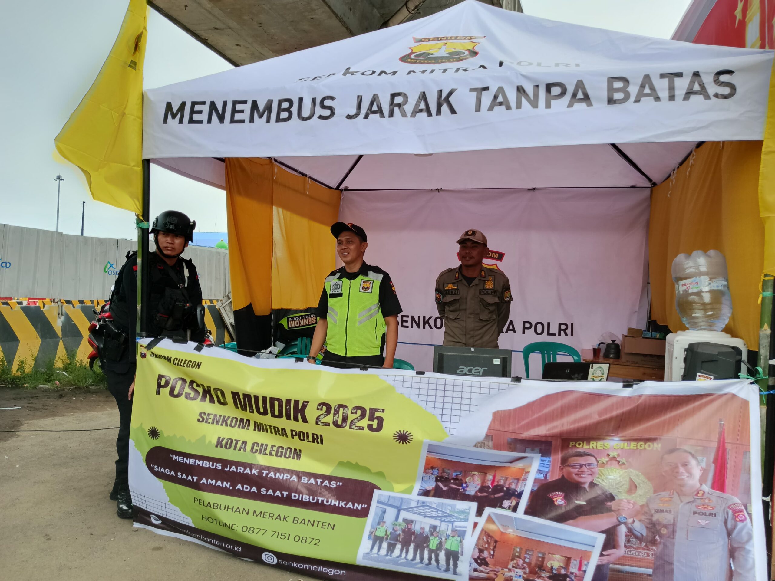 kunjungan brimob posko senkom